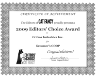 Cat Fancy Magazine's 2009 Editor's Choice